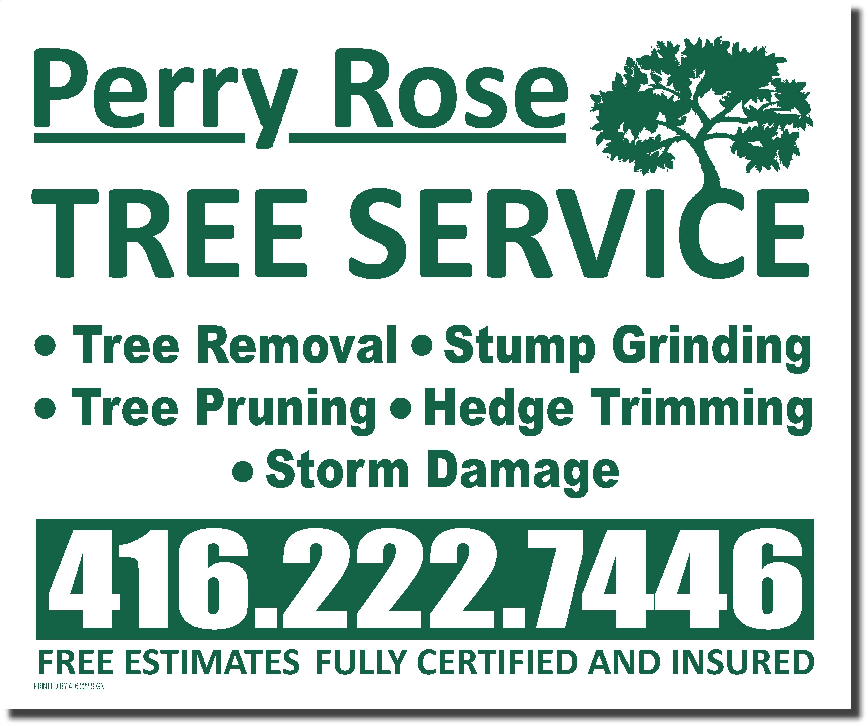 Landscaping Tree Service 24 x 20 Lawn Bag